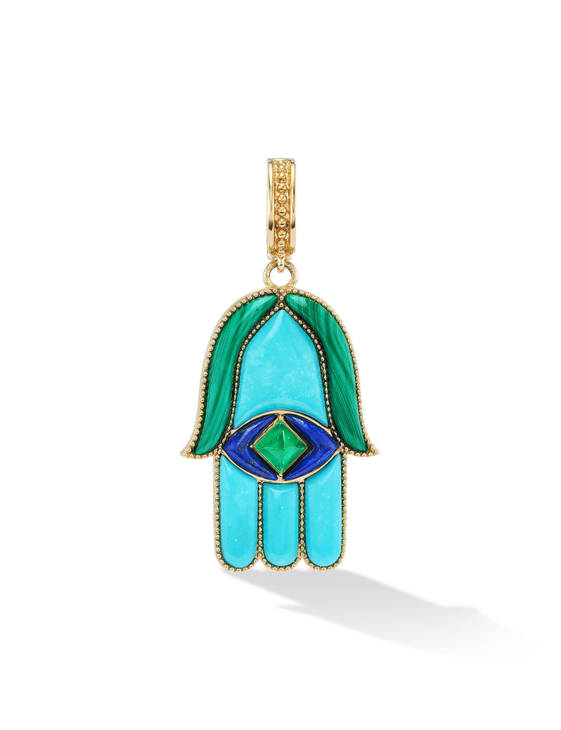 Large Hamsa Amulet Necklace