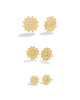 Sacred Flower Stud Earrings