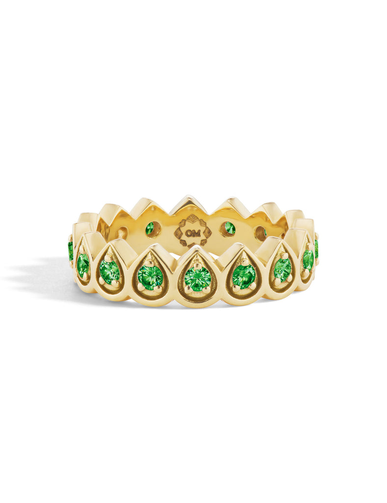 Mandala Petal Wide Band