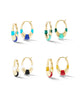 Mini Inlay Tri Hoops