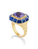 One Of A Kind Tanzanite Inlay Cocktail Ring