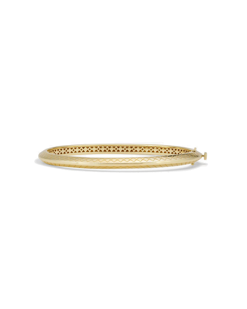 Tile Extra Thin Gold Bangle