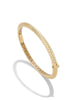 Tile Extra Thin Gold Bangle