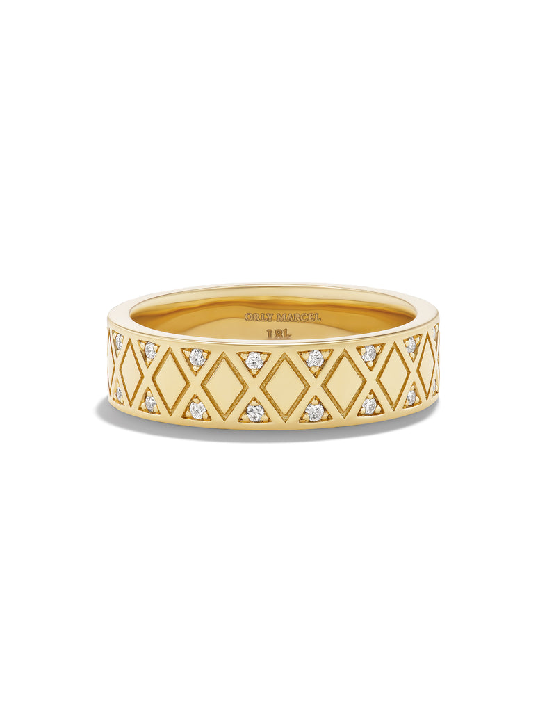Tile Thin Gold Cigar Band