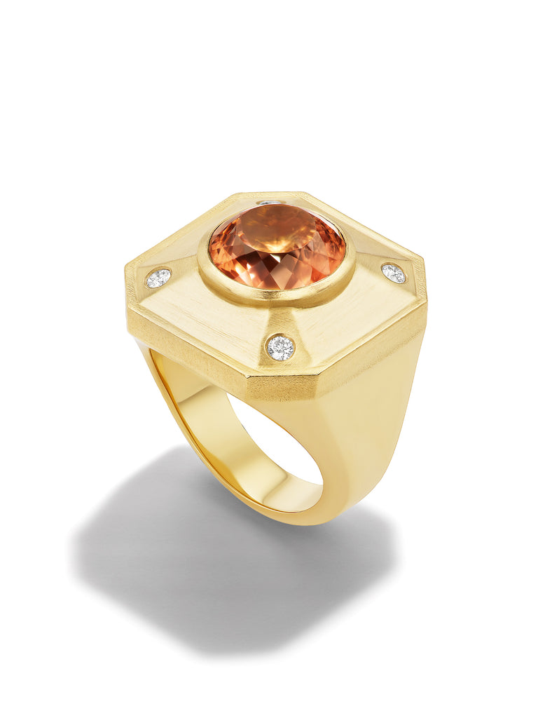 One of a Kind Tile Cocktail Ring