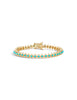 Mandala Petal Turquoise Tennis Bracelet