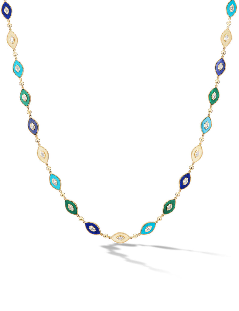 Marquise Inlay Necklace