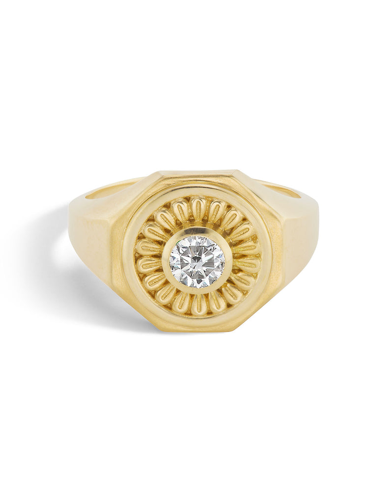 Mandala Signet Ring